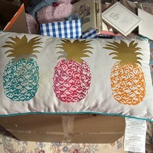 Outdoor pillow 22" long by 12" wide